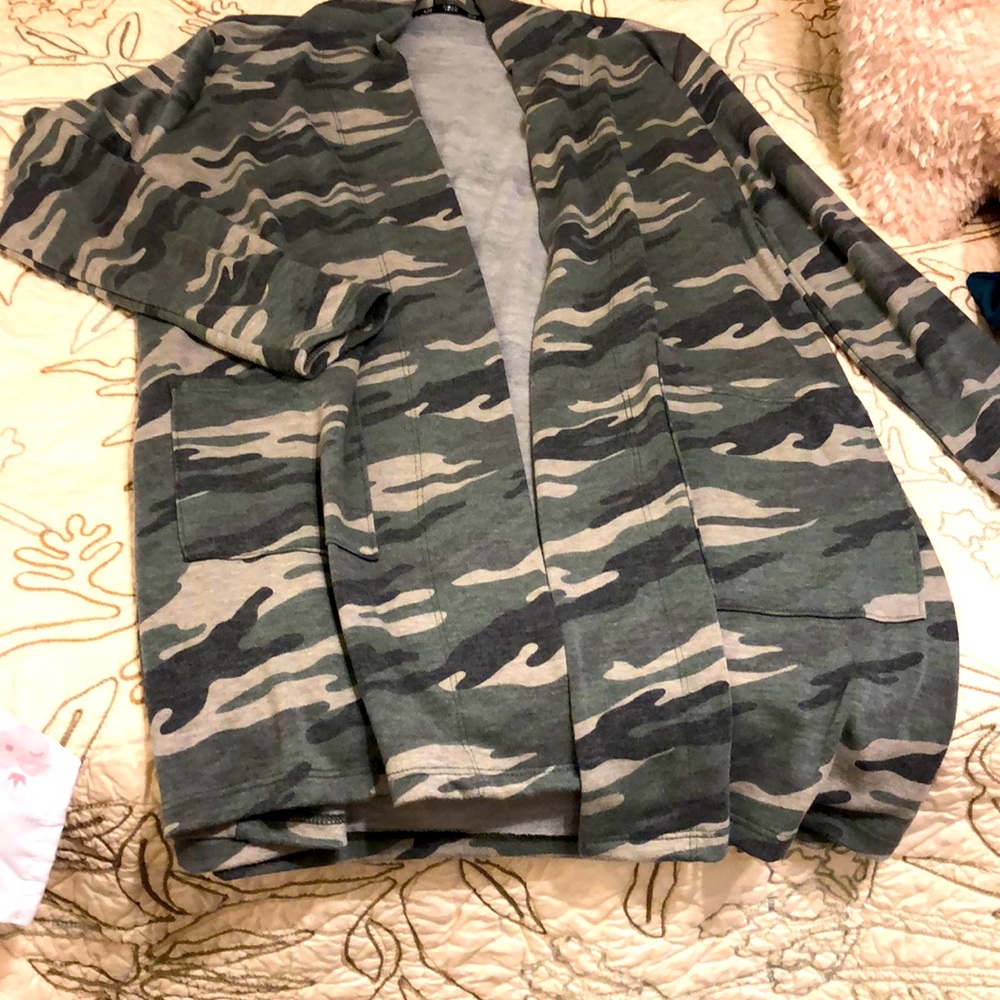 Camo Cardigan